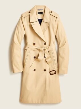 J. Crew 2011 Icon Tan Trench Coat NO BELT